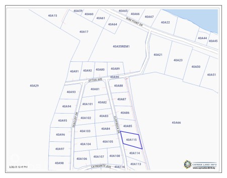 RUM POINT LOT, CLIFF ROCK DR.