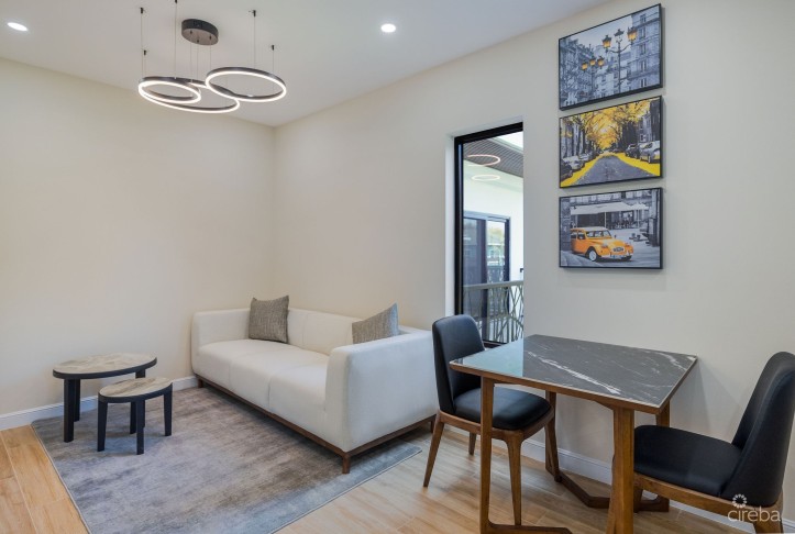 ARZA WEST BAY JADE – UPGRADED FULLY FURNISHED 1-BED/BATH CORNER UNIT