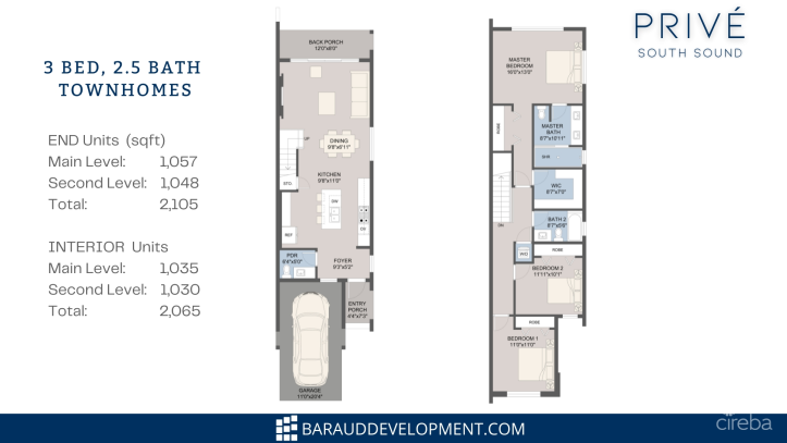 PRIVE 3BED 2.5BATH, SOUTH SOUND