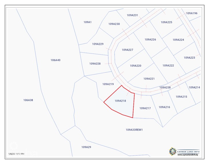 CAYMAN BRAC BLUFF LOT  (.2901 ACRE)