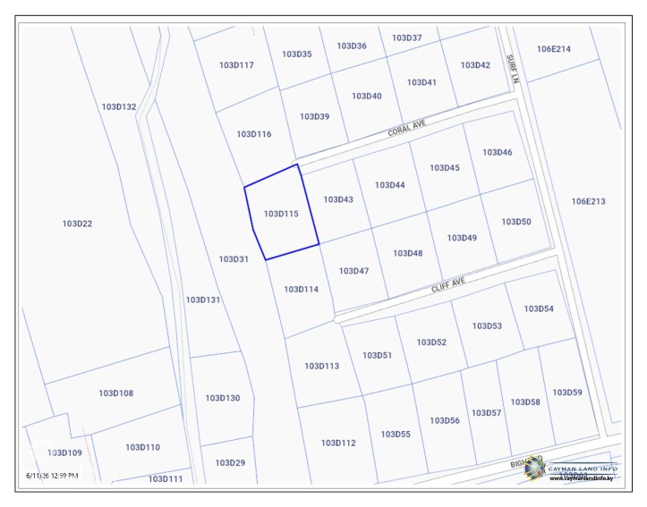 CAYMAN BRAC RESIDENTIAL LOT IN THE BIGHT