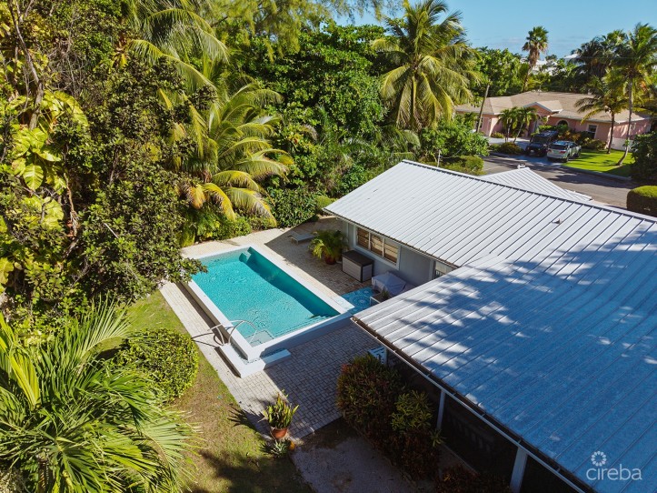 RARE DOUBLE-LOT OASIS BUNGALOW  WITH POOL IN SNUG HARBOUR
